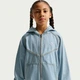 Детская джинсовая куртка Nike K Nsw Wr Denim Fz Jacket L рост 152 см Синий IF2306-436 - изображение 1