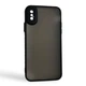 Чехол для iPhone X черный матовый полупрозрачный (бампер, защита камеры) - изображение 1