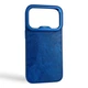 Чехол Kajsa Glamorous Crazy Horse для iPhone 17 Pro синий Blue Plus (MagSafe, металлическое кольцо камеры, премиум) - изображение 1