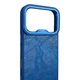 Чехол Kajsa Glamorous Crazy Horse для iPhone 17 Pro синий Blue Plus (MagSafe, металлическое кольцо камеры, премиум) - изображение 3