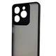 Чехол для Realme Note 60 черный матовый полупрозрачный (бампер, защита камеры) - изображение 4