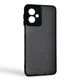 Чехол для Motorola G54 черный матовый полупрозрачный (бампер, защита камеры) - изображение 1