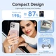Powerbank павербанк УМБ Vention 10000mAh 22.5W 3A PD QC USB-A/2xType-C In/Out Pink (FKAP0-C) - зображення 8