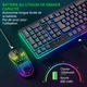 Беспроводной игровой комплект MOOJAY с RGB-подсветкой Черный - изображение 5