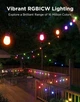 Уличная гирлянда Govee S14 Bulb 15 м RGBICWW, 15 LED ламп, IP66, 100+ сцен, Wi-Fi, Matter, Alexa, Google Home - изображение 3