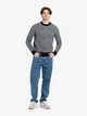 Джемпер чоловічий Arber з кашеміром та вовною Crew-neck7 N-AVT-150 S зріст 4 сірий, чорний (M10.24.12.631) - изображение 2