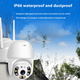 Камера видеонаблюдения поворотная Wi-Fi A6 V720 с ночным видением и датчиком движения / IP-камера для дома и офиса - изображение 7