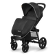 Прогулочная коляска Lionelo Annet Black Carbon, большие колеса EVA 11"/8", амортизация, регулируемая спинка и подножка, футкавер, москитная сетка, подстаканник - изображение 3