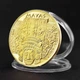 Сувенирная монета "Календарь Майя" / Подарочная монета в футляре / Gold - изображение 2