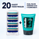 Набір Fusion ProGlide: 20 змінних касет і гель після гоління Gillette 75 мл у подарунок - изображение 1