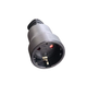 Розетка гумова Electraline 16A / 250V, із заземленням чорна 55029 - зображення 2