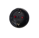 Розетка гумова Electraline 16A / 250V, із заземленням чорна 55029 - зображення 3