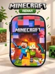 Детский школьный пенал Майнкрафт твердый органайзер Minecraft для мальчика с отделениями для канцелярии - изображение 1