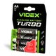 Батарейка лужна Videx LR6/AA Turbo 4шт BLISTER VIDEX (27020-000) - изображение 1