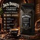 Кофе в зернах 500 г 100% арабика Jack Daniel's Fine Roasted Coffee средней обжарки зерновой кофе с кофеином для кофемашины турки гейзерной кофеварки френч-пресса вакуумная упаковка - изображение 1