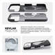 Чохол для смартфона Apple iPhone 18 Pro ArmorStandart BlackIcon Aramid Plain MagCase Black (ARM92838) - зображення 8