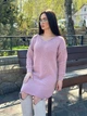 Вʼязана сукня довжиною міді ASIA, колір світла пудра, розмір One Size - зображення 2
