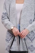 В'язаний жіночий кардиган MRIA кольору сірого, розмір One Size - изображение 5
