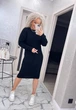 Вʼязана сукня міді INTER, колір Чорний, розмір One Size - зображення 5