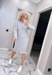 Вʼязана сукня міді INTER, колір Сірий, розмір One Size - зображення 9