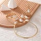 Набір з 5 перлових прикрас - намисто, браслет, сережки, каблучка, кулон, 2097 - зображення 4