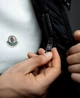 Чоловіча куртка Moncler Maya матова пуховик чорний XL 4460 - зображення 4