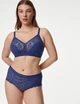 Бюстгальтер M&S Flexifit Lace без косточек и уплотнителя Синий 32GG 70J (T33/4630) - изображение 5