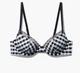 Бюстгальтер Savage X Fenty Gingham без уплотнителя на косточках Черно-белый в клеточку 32A (FENTY2147112) - изображение 1