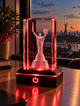 Статуетка Батьківщина-Мати Київ — 3D LED-світильник у K9-кристалі 5×5×8 см - зображення 3