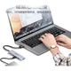 SAMZHE USB3.0 Hub Expander, высокоскоростной 4-портовый разветвитель-док-станция, многопортовый адаптер-конвертер для ноутбука, удлинительный кабель HUB11 - изображение 2