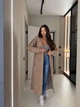 Кардиган женский удлиненный с поясом кофейного цвета 39542 One Size - изображение 3