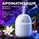 Увлажнитель воздуха с подсветкой аромадифузор портативный увлажнитель воздуха в машину ароматический диффузор USB ночник в детскую ночник аромадифузор Humidifier 250ml White Hofmy QW-18 - изображение 2