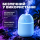 Увлажнитель воздуха с подсветкой аромадифузор портативный увлажнитель воздуха в машину ароматический диффузор USB ночник в детскую ночник аромадифузор Humidifier 250ml Blue Hofmy QW-18 - изображение 5