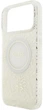 Etui na smartfon Guess IML Flowers Allover Electroplated with Pearl Strap MagSafe do Apple iPhone 18 Pro Max / Apple iPhone 17 Pro Max Białe (3666339673468) - obraz 5