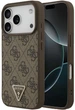 Чохол для смартфона Guess Leather 4G Triangle Strass MagSafe для Apple iPhone 18 Pro / Apple iPhone 17 Pro Brown (3666339652388) - зображення 1