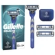 Станок для гоління чоловічий Gillette Mach3 з 3 змінними картриджами + чохол - изображение 2