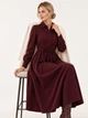 Жіноча тепла сукня з пишною спідницею LadyLike 46 Бордовий (ladlk2174362286407) - изображение 6