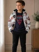 Куртка GUESS, арт. N6YL03W2661 PMNO, all-over logo and teddy bear, 6 років, 114 см - изображение 5