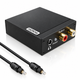 Перехідник аудіо-оптика на 3.5 мм + тюльпани/toslink to 3.5mm jack/RCA 77307 - зображення 1