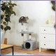 Ігровий комплекс для котів RIAS з будиночком і полицями 30x50x85 см Grey (3_08781) - зображення 8