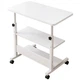 Стол для ноутбука RIAS MD-1847 с регулировкой высоты и колесиками 60x40 см White (3_08774) - изображение 1