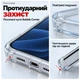 Противоударный чехол для Apple iPhone 17 Pro / 18 Pro Fruct Crystal с бортиками Anti-Yellow Прозрачный 108 - изображение 2