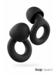 Беруши для сна Loop Earplugs Quiet 2 многоразовые силиконовые с шумоподавлением 24 дБ от храпа и шума от взрывов и выстрелов для ушей бируши луп 4 размера насадок с кейсом Black Черный - изображение 1