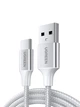 Кабель UGREEN US288 USB-A 2.0 — USB-C 3 А 1 м White/Silver (60131) - изображение 2