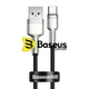 Кабель Baseus Cafule Series Metal USB-A — USB-C 66 Вт 6 А 1 м Black (CAKF000101) - зображення 2