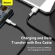Кабель Baseus Cafule Series Metal USB-A — USB-C 66 Вт 6 А 1 м Black (CAKF000101) - зображення 8