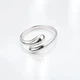 Серебряное кольцо Капельки 17,5 р - изображение 1