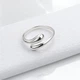 Серебряное кольцо Капельки 17,5 р - изображение 3