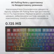 Клавіатура Ajazz AK820 V2 White Peach Switch Wireless/Bluetooth/USB UA White (AK820-V2-WP-S-W) - зображення 2