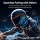 Мотогарнітура JESIMAIK Bluetooth 10-стороння система зв'язку 2 км (2 шт.) - зображення 5
